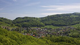 Läufelfingen von der Ruine Homburg aus gesehen