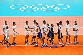 Volleyball match between national teams of Iran and Italy at the Olympic Games in 2016 - 19.jpg