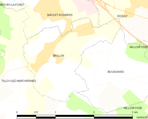 Poziția localității Brillon