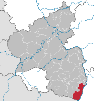 Li position de Subdistrict Germersheim in Rheinland-Palatinia