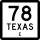 Business State Highway 78-E marker