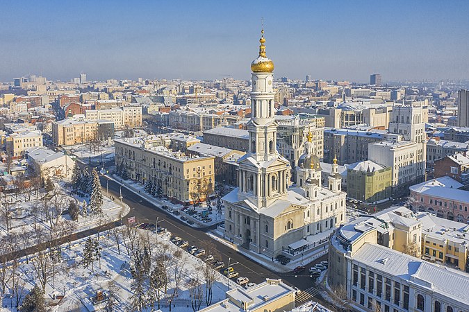 Dormition (Uspensky) Cathedral, Kharkiv, Ukraine by Ekaterina Polischuk