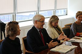 Marc Garneau and Janice Charette at IMO HQ in London - 2018 (42748534634).jpg