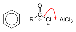 FC acylation step 1