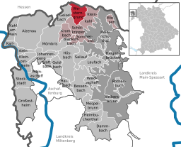 Läget för Westerngrund i Landkreis Aschaffenburg