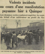 Manifestation des Chemises vertes à Quimper dans Excelsior du 2 février 1936.png