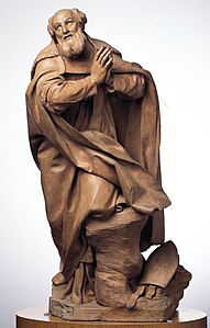 Saint François de Sales en prière (1765), terre cuite, Toulouse, musée des Augustins.