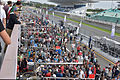 Les stands du circuit d'Estoril ouverts au public.