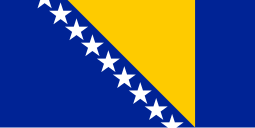 Bandeira da Bósnia e Herzegovina