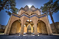 Doğulduğu şəhər, İranın Səbzivar şəhərində memorial.