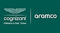 Il composit logo di Aston Martin Aramco Cognizant Formula One Team usato dal 2022 al 2023