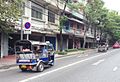 Modernist shophouses in Bangkok, Thailand.