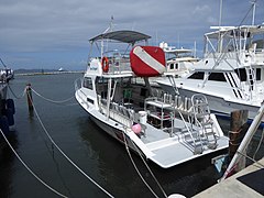 Virgin Gorda, British Virgin Islands — Diving boat.JPG