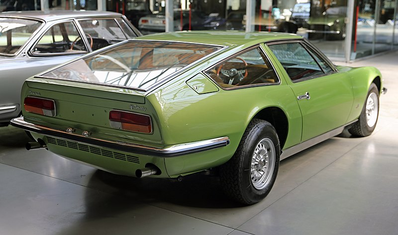 File:1970 Maserati Indy 4200 rear right, Thiesen.jpg