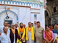 Former Deputy Prime minister and NC Vice president Bimalendra Nidhi at Janaki Mandir