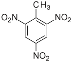 Strukturformel von Trinitrotoluol