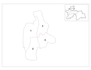 Districts of Dushanbe.