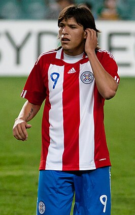 Santander in 2010 als speler van Paraguay