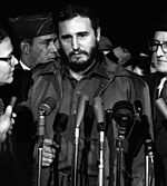 Fidel Castro de visita en Estados Unidos