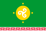 乌斯季-奥尔登斯基布里亚特自治区区旗（英语：Flag of Ust-Orda Buryat Okrug） （1997年7月27日–1997年9月18日）