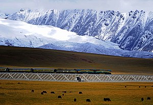 青蔵鉄道の列車