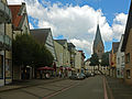 Steinheim, l'église catholique (Pfarrkriche) dans la rue