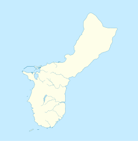 Map showing the location of Tumon Bay Marine Preserve