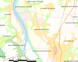 Saint-Maurice-l'Exil - Localizazion