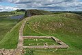 Image 19A segment of the ruins of Hadrian's Wall in northern England, overlooking Crag Lough (from Roman Empire)