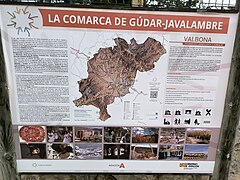 Cartell turístic de Valbona, a la comarca de Gúdar -Javalambre.jpg