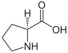 ▵ Structuurformule van L-proline