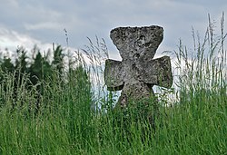 Mölchlein mit Sühnekreuz in Großweil-Stern im Landkreis Garmisch-Partenkirchen