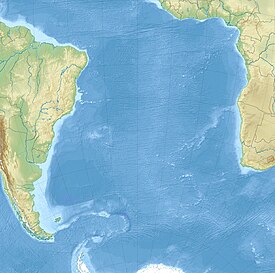 Isla Bouvet ubicada en Océano Atlántico Sur