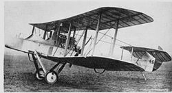 Airco DH.1 Ceylon No 3, 1914 von deutschen Truppen erbeutet