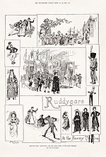 Vignette pour Fichier:Amédée Forestier - Illustrated London News - Gilbert and Sullivan - Ruddygore (Ruddigore).jpg