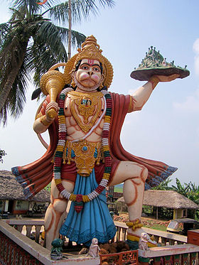 Statue contemporaine d'Hanumān dans l'État d'Orissa.