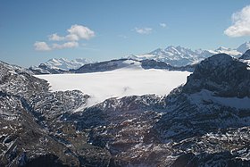 Glacier de la Plaine Morte vu du nord.