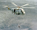 Einsatz eines Tauchsonars vom Typ AN/AQS-13 durch einen BHS Sea King