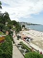 La plage sous la villa de la reine Marie