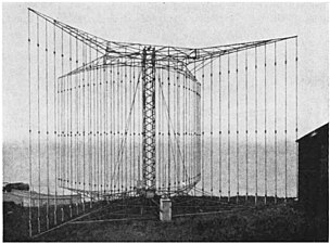 Marconi 70MHz rotating parabolic maritime radio beacon on Inchkeith Island 1925