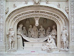 Mise au tombeau du Christ de l'abbaye de Solesmes, moulage dans les collections de la Cité de l'architecture et du patrimoine