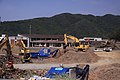 多くの児童・教員が津波の犠牲となった大川小学校 （宮城県石巻市、2011年5月19日撮影）