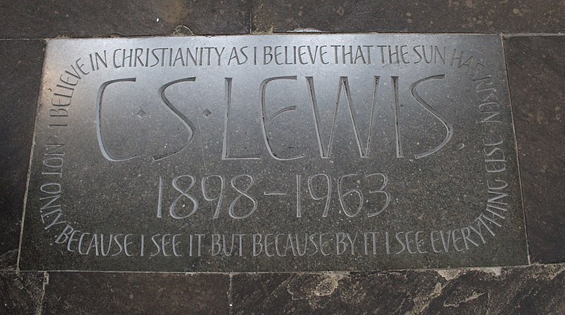 File:C.S. Lewis memorial, Westminster Abbey.jpg