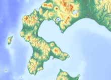 支笏湖の位置（北海道南部内）