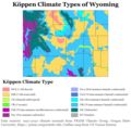 Image 14Köppen climate types of Wyoming, using 1991-2020 climate normals (from Wyoming)