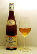 Couleur ambrée pour ce vieux riesling allemand ouvert après 32 ans en bouteille.