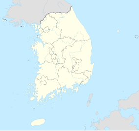 Map showing the location of Seoraksan National Park