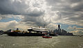 Enterprise enroute to its new home aboard USS Intrepid