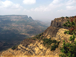 De West-Ghats nabij Matheran in Maharashtra