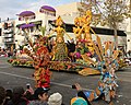 Image 55Wonderful Indonesia floral float, depicting wayang golek wooden puppet in Pasadena Rose Parade 2013. (from Tourism in Indonesia)